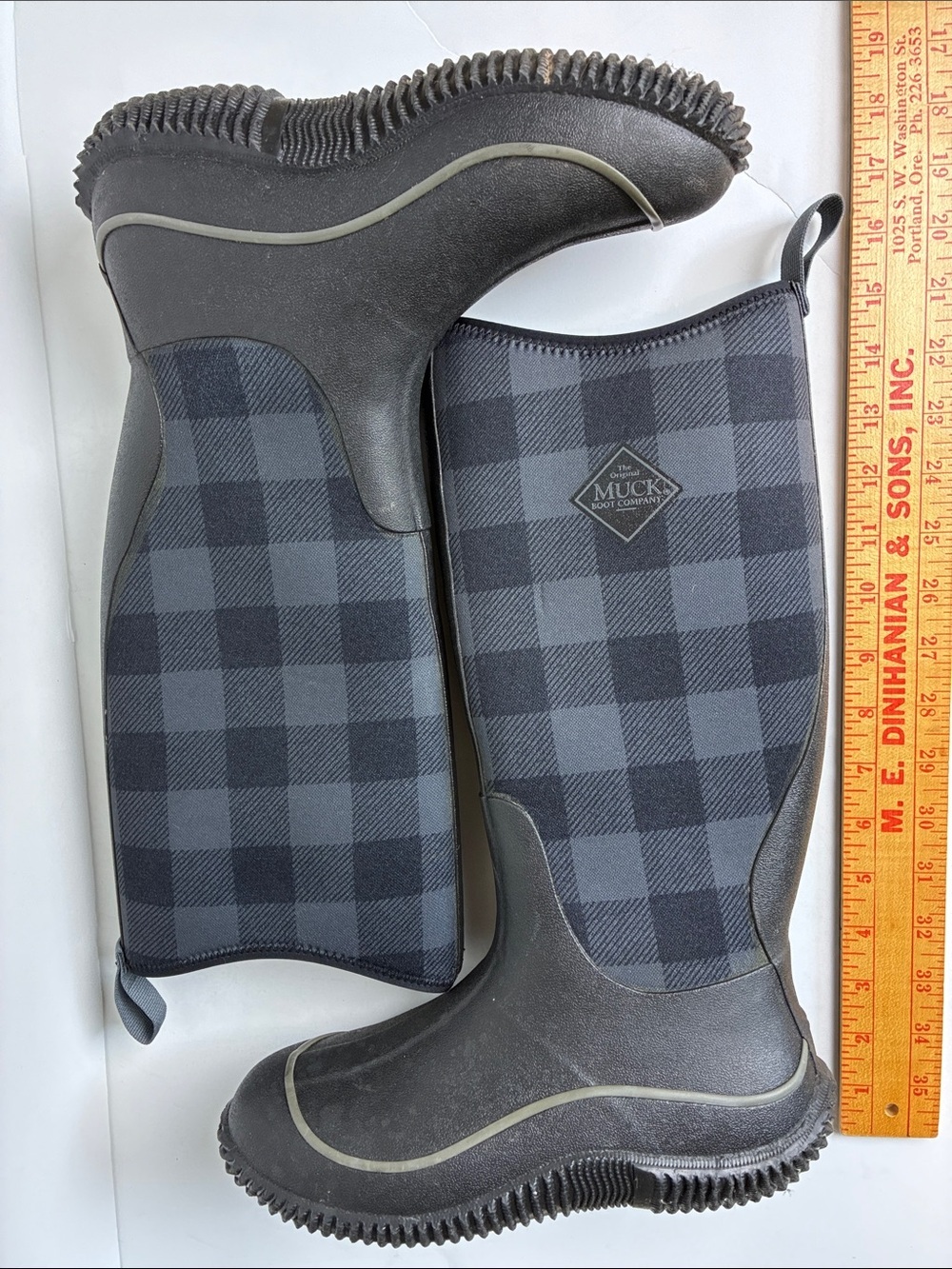 Muck Boot CO The Original- Hale Plaid Women’s Size 7 Tall Waterproof Boots - Picture 7 of 9